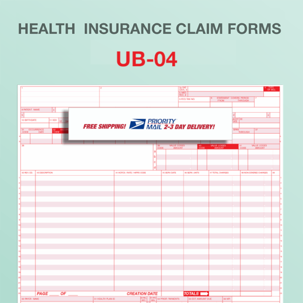 UB 04 Uniform Bill Claims Fiachra Forms Charting Solutions